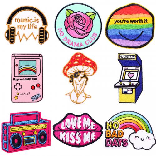 Patch de Costura -on, Algodão, DIY & Varios pares a sua escolha, Mais cores pare escolha, 10PCs/Lot, vendido por Lot