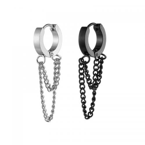 Earring Buail Huggie, 316L Cruach dhosmálta, snasta, unisex, dathanna níos mó le haghaidh rogha, Face width 4mm, inner diameter 9mm, Díolta De réir PC