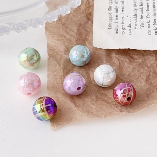 Acrylic Jewelry Beads Round DIY 15mm Sold By Bag