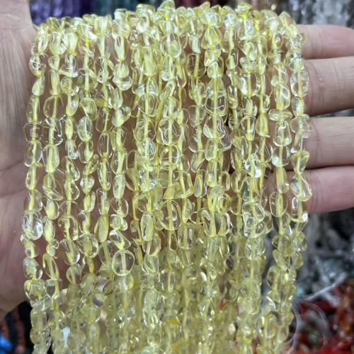 Natural Quartz Jewelry Beads Lemon Quartz Nuggets DIY yellow Sold Per Approx 38 cm Strand