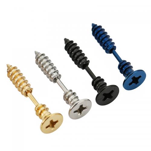 Pendientes de Acero Inoxidable, acero inoxidable 304, Tornillo, Joyería & unisexo, más colores para la opción, 24mm, Vendido por UD