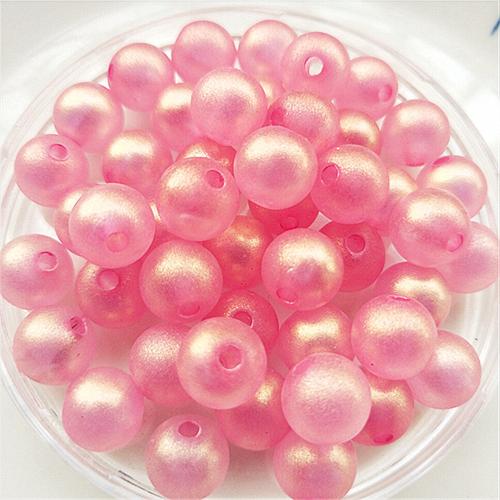 Acrylic Jewelry Beads Round DIY Sold By Bag