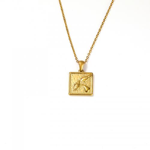 Colar de aço titânio, Partículas de aço, with 5CM extender chain, para mulher, dourado, comprimento Aprox 45 cm, vendido por PC