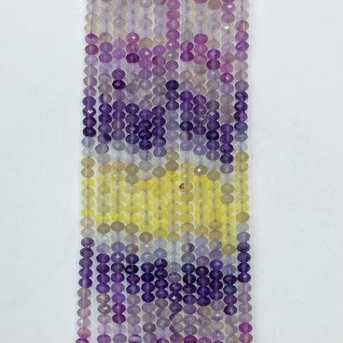 Coirníní fluorite, fluorite colorful, Abacus, DIY & méid éagsúla do rogha & ilghnéitheach, dathanna measctha, Díolta Per Thart 38 cm Snáithe