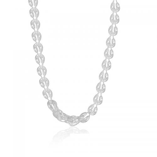 Sterling Silver Κολιέ, 925 ασημένιο ασήμι, με 1.97inch επεκτατικού αλυσίδας, κοσμήματα μόδας & για τη γυναίκα, νικέλιο, μόλυβδο και κάδμιο ελεύθεροι, Μήκος Περίπου 15.74 inch, Sold Με PC