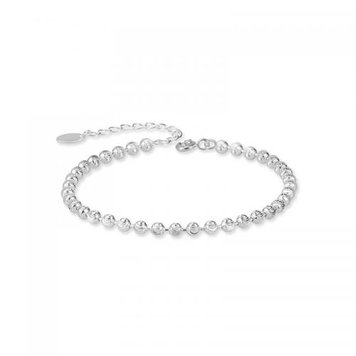 Sterling Silver Βραχιόλια, 925 ασημένιο ασήμι, με 1.37inch επεκτατικού αλυσίδας, κοσμήματα μόδας & για τη γυναίκα, νικέλιο, μόλυβδο και κάδμιο ελεύθεροι, Μήκος Περίπου 6.1 inch, Sold Με PC