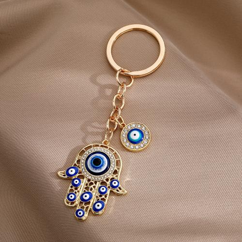 Zinc Alloy Key Clasp enamel & with rhinestone nickel lead & cadmium free Sold By PC