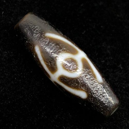 Coirníní Tibéidis dZi Agate Nádúrtha, Agate Tibéidis, DIY, 36x12mm, Díolta De réir PC