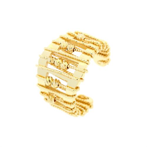 Anillo de dedo de latón, metal, 18K chapado en oro, Joyería & para mujer, libre de níquel, plomo & cadmio, Minimum inner diameter:17mm, Vendido por UD