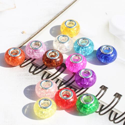 Resina Beads European, DIY, nessuno, 14x9mm, Foro:Appross. 5mm, 100PC/borsa, Venduto da borsa