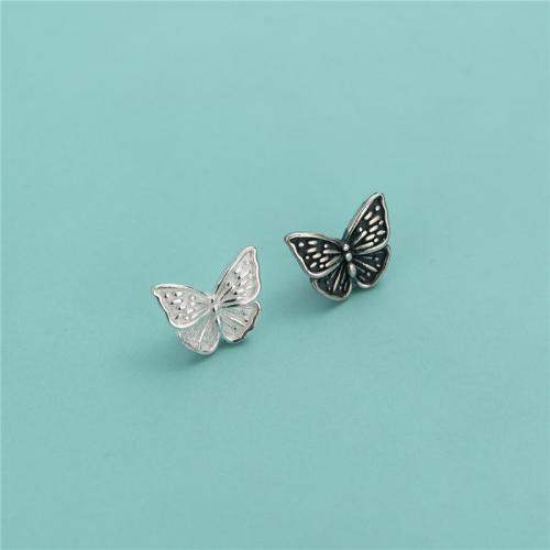 Accessoires de bijoux, Argent sterling 925, papillon, DIY, plus de couleurs à choisir, 10.70x8.70mm, Trou:Environ 2mm, Vendu par PC