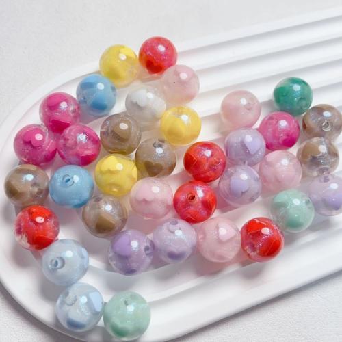 Acrylic Jewelry Beads Round DIY 16mm Sold By Bag