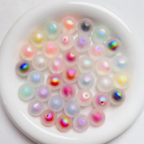 Plated Acrylic Beads Round UV plating DIY 16mm Sold By Bag