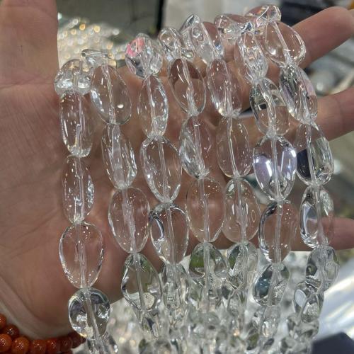 Teardrop kristal kralen, DIY, Crystal Clear, 13x18mm, Per verkocht Ca 38 cm Strand