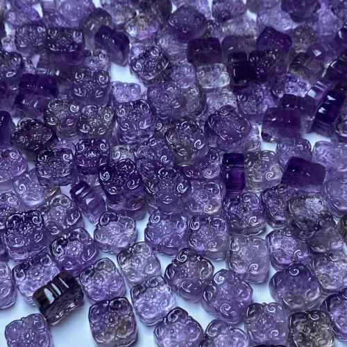 Prirodni kvarc nakit Beads, Ametrine, možete DIY, ljubičasta boja, 13.90mm, Prodano By PC