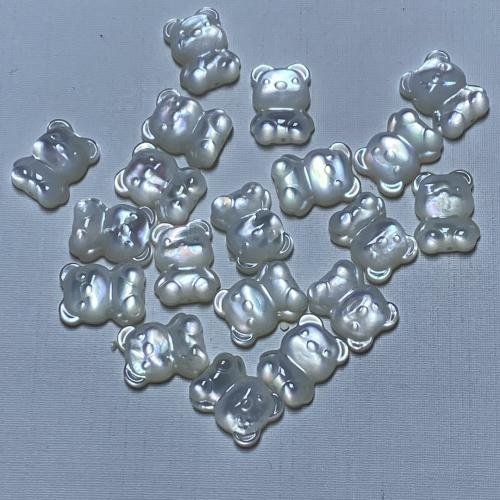 Shell Halsband, Bear, DIY, vit, 10.40x20mm, Säljs av PC