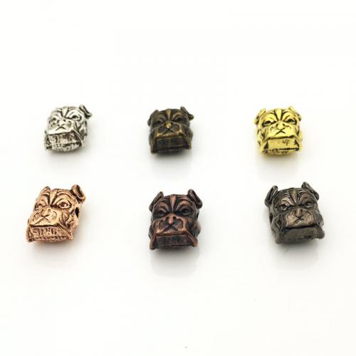 Zink Alloy Animal Pärlor, Hund, plated, DIY, fler färger för val, 12x9mm, Säljs av PC