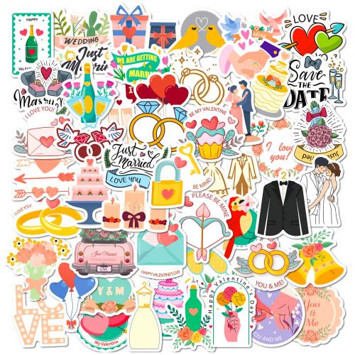 Papier van de sticker, PVC-plastic, met Lijm+Sticker, waterdicht, 50pC's/Bag, Verkocht door Bag