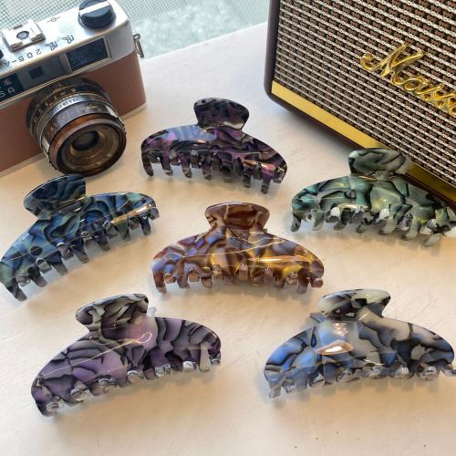 Clips de Garra, Hoja de acetato, Joyería, más colores para la opción, 105mm, Vendido por UD