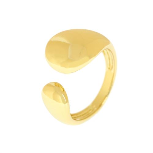 Messing Fingerring, goldfarben plattiert, Modeschmuck & für Frau, frei von Nickel, Blei & Kadmium, Minimum inner diameter:18mm, verkauft von PC