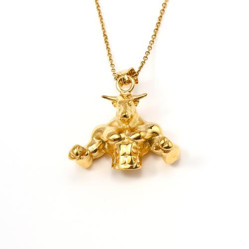 Colar de aço titânio, Partículas de aço, with 5CM extender chain, para mulher, dourado, comprimento Aprox 45 cm, vendido por PC