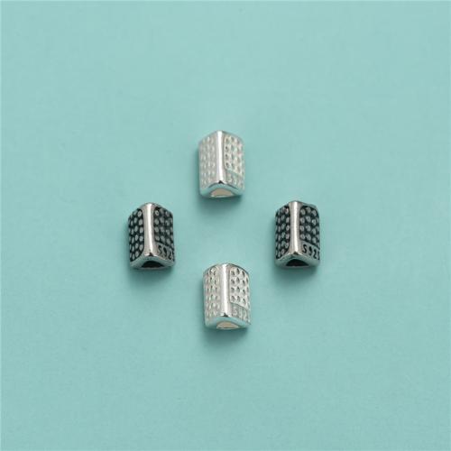 925 Sterling Silber Perlen, 925er Sterling Silber, Dreieck, DIY, keine, 4.30x5.80mm, Bohrung:ca. 2mm, verkauft von PC