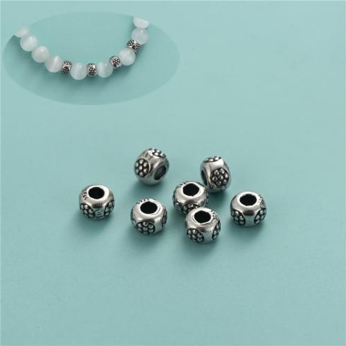 925 Sterling Silver Beads vintage & DIY Approx 2.2mm Sold By PC