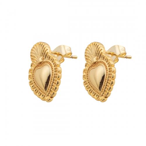 Brass Stud Earring high quality plated fashion jewelry & for woman nickel lead & cadmium free Sold By Pair