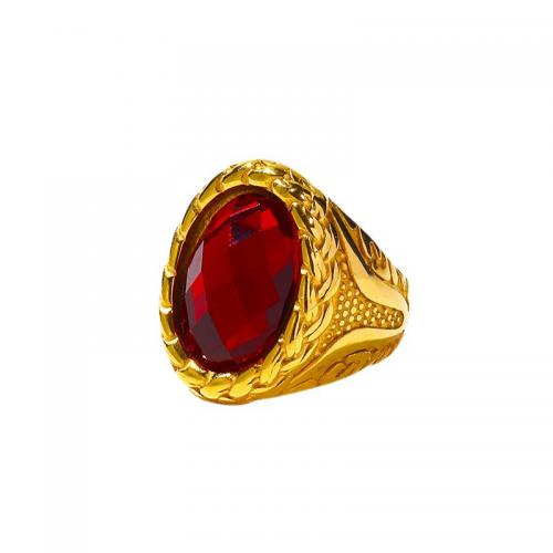 Anillo de dedo de Titantium Acero, Partículas de acero, micro arcilla de zirconia cúbica & para mujer, más colores para la opción, Vendido por UD