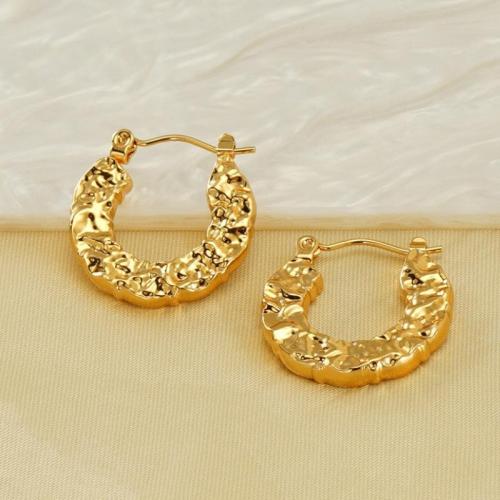 Stainless Steel Lever Back Earring 304 Stainless Steel Vacuum Ion Plating fashion jewelry & for woman golden nickel lead & cadmium free Sold By Pair