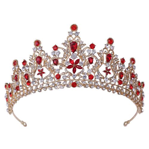 Bridal Tiaras Zinc Alloy fashion jewelry & for woman & with rhinestone nickel lead & cadmium free Inner Approx 160mm Sold By PC