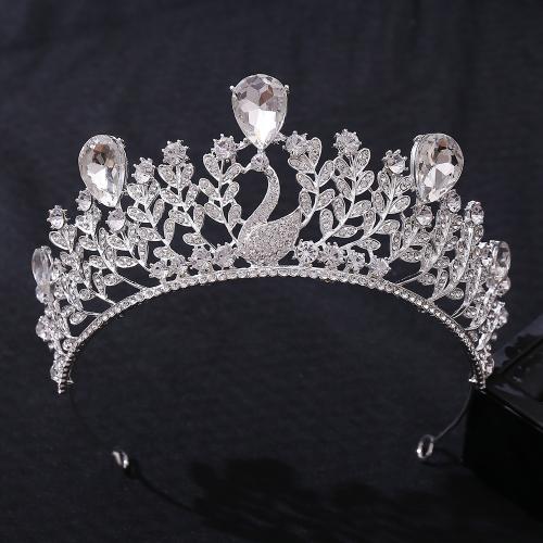 Bridal Tiaras Zinc Alloy fashion jewelry & for woman & with rhinestone nickel lead & cadmium free Inner Approx 155mm Sold By PC