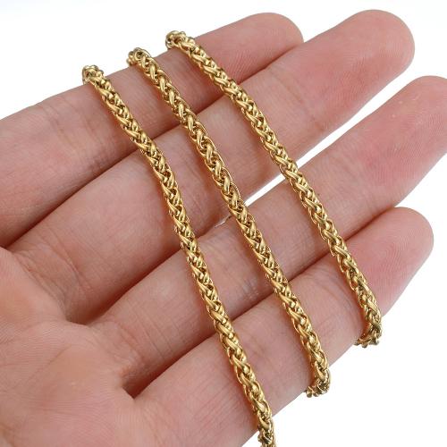 Rozsdamentes acélból készült ékszerek Chain, 304 rozsdamentes acél, DIY & különböző méretű a választás, több színt a választás, Kb 2m/Bag, Által értékesített Bag