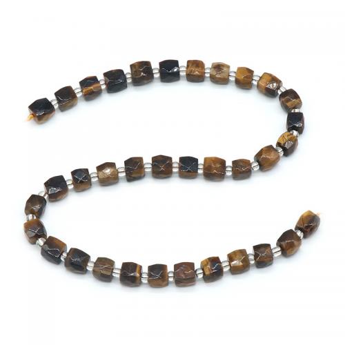 Edelstein Schmuckperlen, Naturstein, DIY & verschiedenen Materialien für die Wahl & facettierte, keine, Bead:7-9mm, ca. 35PCs/Strang, verkauft per ca. 39 cm Strang