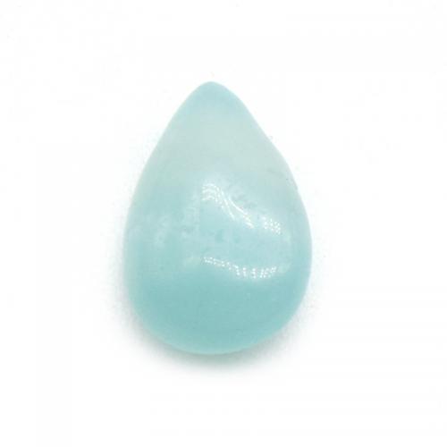 Pendants Gemstone Jewelry, Amazonite, Teardrop, DIY, gorm éadrom, 8x13mm, Poll:Thart 1mm, 10ríomhairí pearsanta/Mála, Díolta De réir Mála