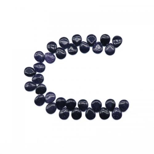 Sininen Goldstone Helmet, Kyynel, tee-se-itse, tummansininen, 10x13mm, N. 30PC/Strand, Myyty Per N. 20 cm Strand