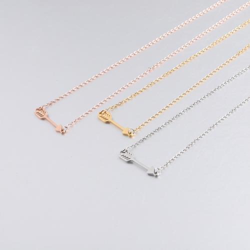 Collier de bijoux en acier inoxydable, Acier inoxydable 304, bijoux de mode & unisexe & styles différents pour le choix, plus de couleurs à choisir, protéger l'environnement, sans nickel, plomb et cadmium, Pendant:6.2x33mm, Longueur Environ 420 mm, Vendu par PC