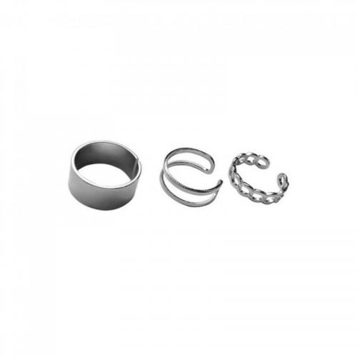 Zinklegierung Fingerring , drei Stücke & Modeschmuck & unisex, keine, frei von Nickel, Blei & Kadmium, 3PCs/setzen, verkauft von setzen