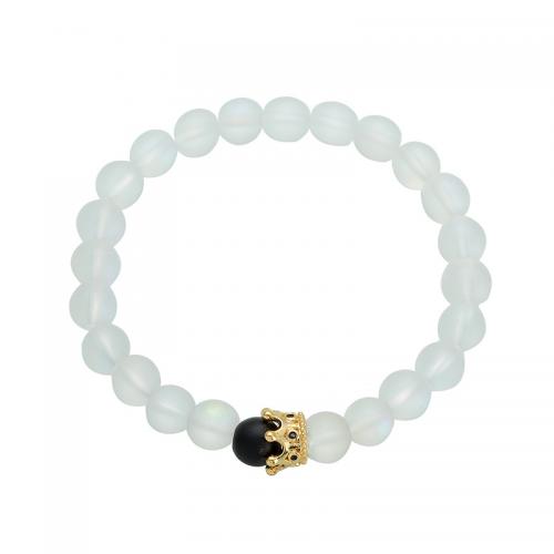 Gemstone Bracciali, filo elastico, with Pietra naturale, gioielli di moda & unisex, nessuno, Lunghezza Appross. 18 cm, Venduto da PC