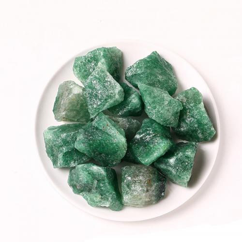 Morango Quartz enfeites, Irregular, tamanho diferente para a escolha, verde, 100G/Lot, vendido por Lot