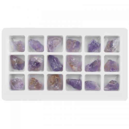 Fashion Decoration Ametrine with PVC Plastic irregular mixed colors Length about 20-30mm Sold By Box