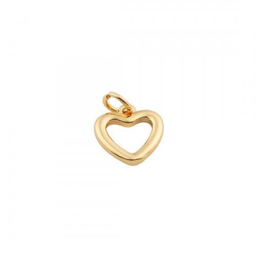 Brass Heart Pendants high quality plated DIY nickel lead & cadmium free Approx 4mm Sold By PC