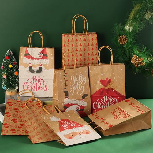 Christmas Gift Bag Paper durable & Christmas Design Sold By PC