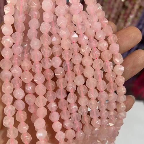 Φυσικό ροζ χαλαζία χάντρες, Rose Quartz, Ακανόνιστη, γυαλισμένο, DIY & πολύπλευρη, ροζ, 8mm, Sold Per Περίπου 38 cm Strand