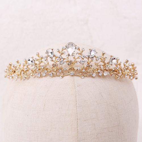 Bridal Tiaras Zinc Alloy fashion jewelry & for woman & with rhinestone nickel lead & cadmium free Inner Approx 155mm Sold By PC