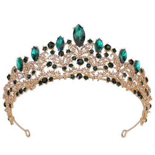 Bridal Tiaras Zinc Alloy fashion jewelry & for woman & with rhinestone nickel lead & cadmium free Inner Approx 160mm Sold By PC