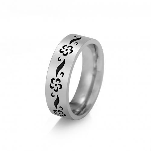 Titantium Steel Finger Ring, Titanium Steel, galvanizált, egynemű & különböző méretű a választás, több színt a választás, Által értékesített PC