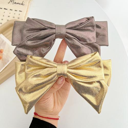 Μαλλιά Snap Clips, Πανί, Bowknot, κοσμήματα μόδας, περισσότερα χρώματα για την επιλογή, 190x120mm, Sold Με PC