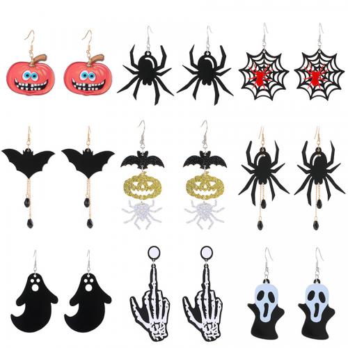 Nowe Gorące Halloween Biżuteria i Dekoracja, Akryl, ze Emalia, Halloween Design & biżuteria moda & różne style do wyboru & dla kobiety, sprzedane przez para