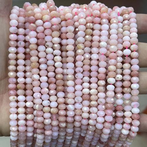 Sea Opal Korálky, Pink Opal, Počitadlo, DIY & různé velikosti pro výběr & tváří, růžový, Prodáno za Cca 38 cm Strand